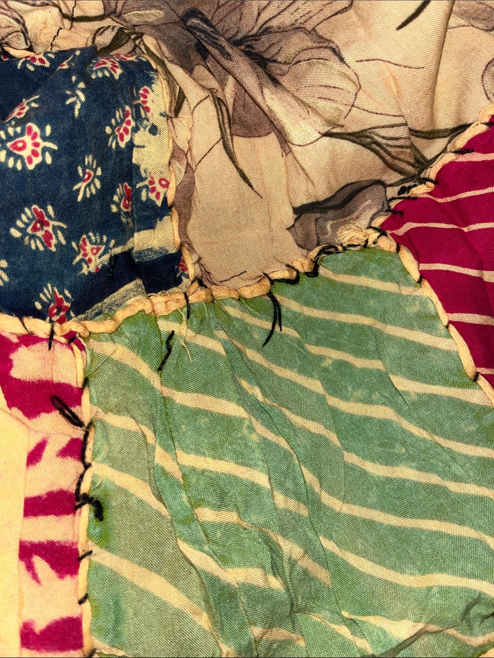 Patchwork Maxi Skirt - Multicolor - Picture 7 of 8